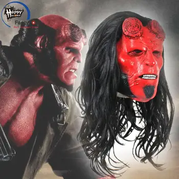 2019 Hellboy: Vzostup Krvného Kráľovná Prilba Cosplay Maska Latexová Halloween Masky, Rekvizity Darčeky Maska Vysokej Kvality