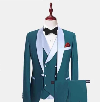 Najnovšie Dizajn, Vysoká Kvalita Mens Smoking Vyhovuje Pekný Mens Smoking Ženích Sady Podnikania Muži Obleky