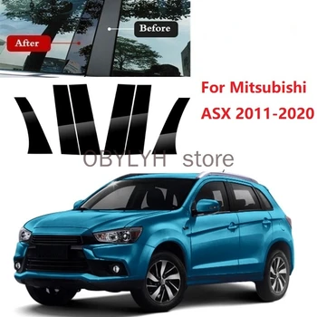 Nový Príchod 6PCS Leštené Piliera Príspevky vhodné Na Mitsubishi ASX na roky 2011-2020 Okno Orezania Kryt BC Stĺpec Nálepky
