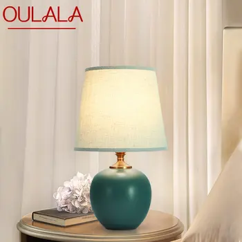 OULALA Dotykový Stmievač stolná Lampa Moderné Keramické Stôl Svetlo Dekoračné pre Domáce Spálne