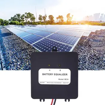 solárne Napätie Batérie Ekvalizér Solárneho Systému Balancer s Reverznej Pripojenie Ochrany Čierna 2 x 12V